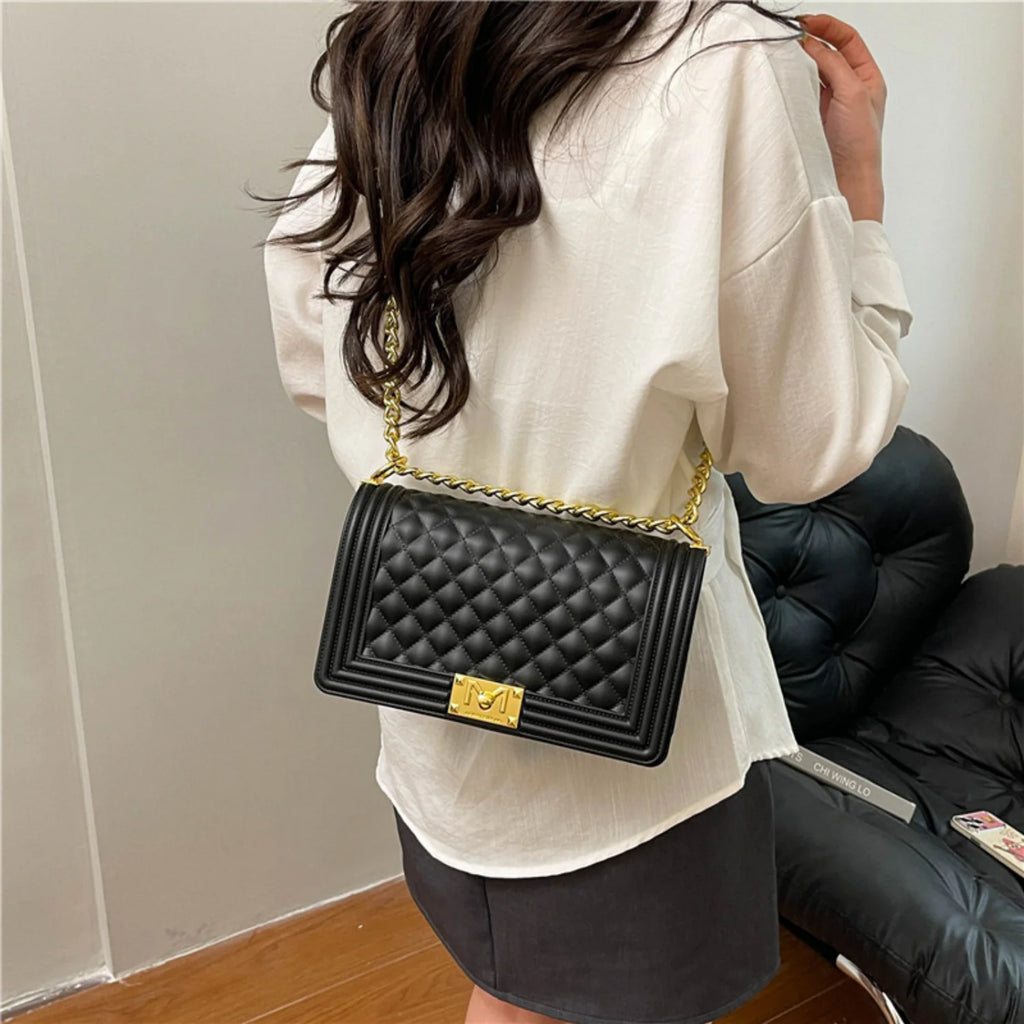 Y2K Style Women's Chain Shoulder Bag 2026 Decorative Crossbody Street Casual Simple Handbag Fashion Accessory