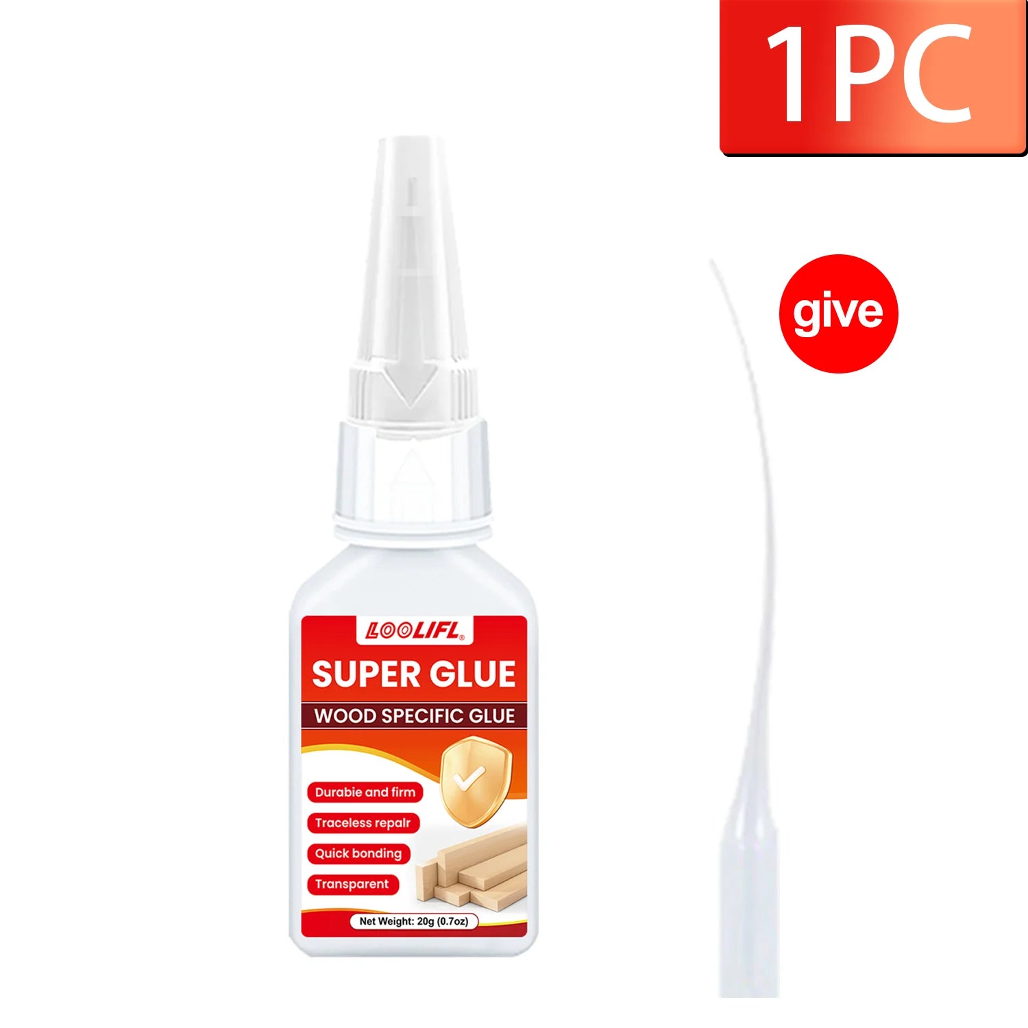 7PCS LOOLIFL 20ml Instant Strong Super Glue Universal Superglue Mighty Instant Glue for Resin Ceramic Metal Glass wood Fast Dry
