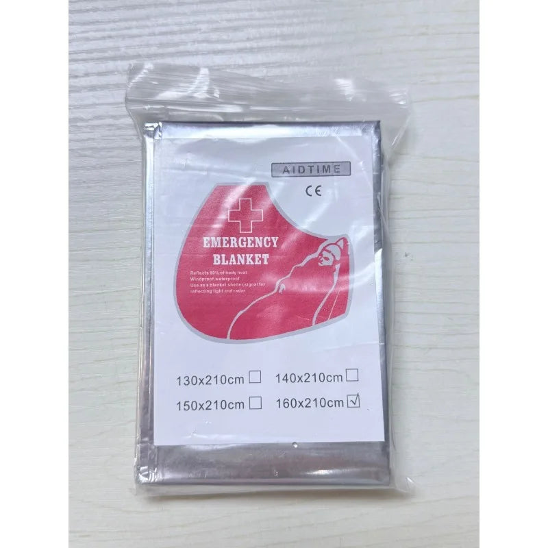 1/4pcs Emergency Mylar Thermal Blanket Foil Space Blanket Designed for NASA Body Warmer Outdoor First Aid Camping Hiking Travel
