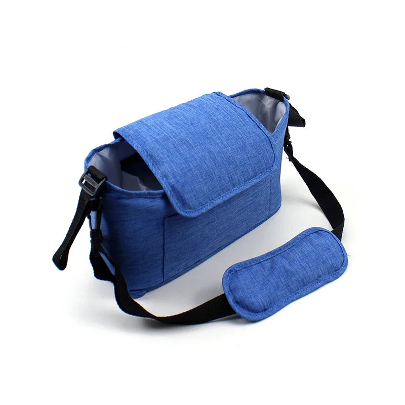 Baby Stroller Hanging Bag Large Capacity Baby Diaper Storage Bag Diaper Organizer Women's Shoulder Bags Portable Mommy Tote New