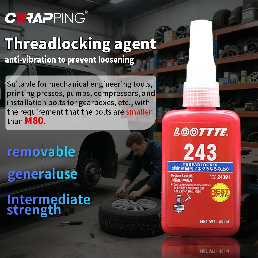1/2/3pcs Threadlocker Screw Glue Quickly Cured Thread Locking Agent Anaerobic Adhesive Corrosion-Resistant Anti-Loosening Glue