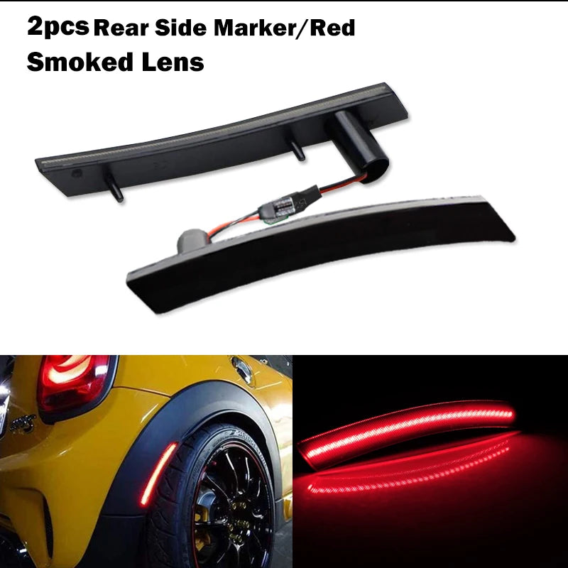 Car Front / Rear LED Side Marker Lights For MINI Cooper R50 R52 R53 2002-2008 Turn Signal Light Parking Light Fender Flare Light