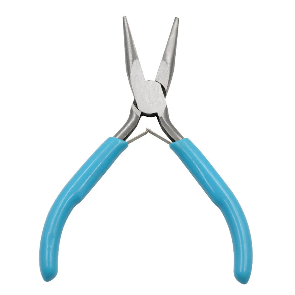Small Pliers Stainless Steel Tong Head Jewelry Pliers Making Tool DIY Multi-purpose Tool Pliers Round Needle Nose Pliers Parts