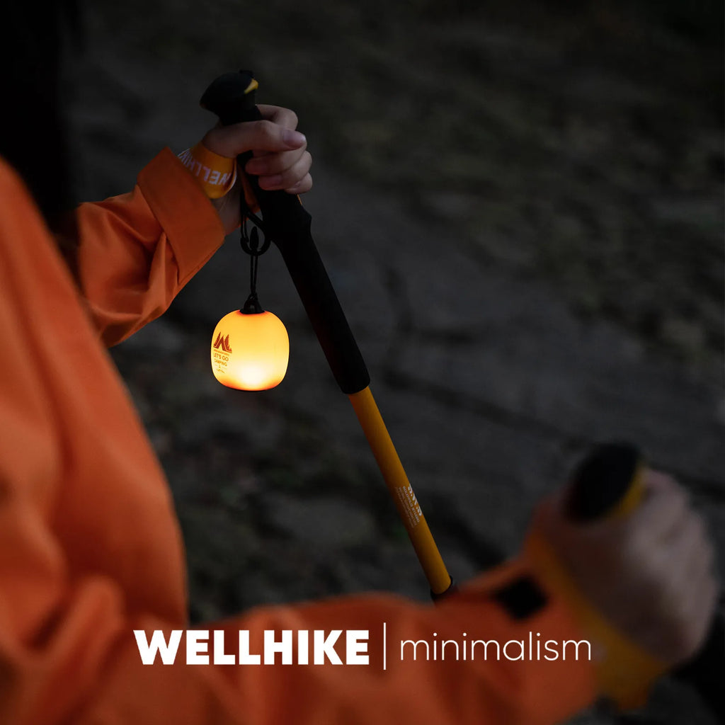 WELLHIKE Squishy Rice Ball Silicone LED Camping Light, Rechargeable Dimmable Long-Lasting Outdoor Ambient Lamp