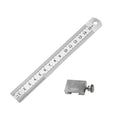Portable Accurate Woodworking Positioning Tool - Steel Ruler Carpentry Marking Gauge with Limit Block for Precision Measuring