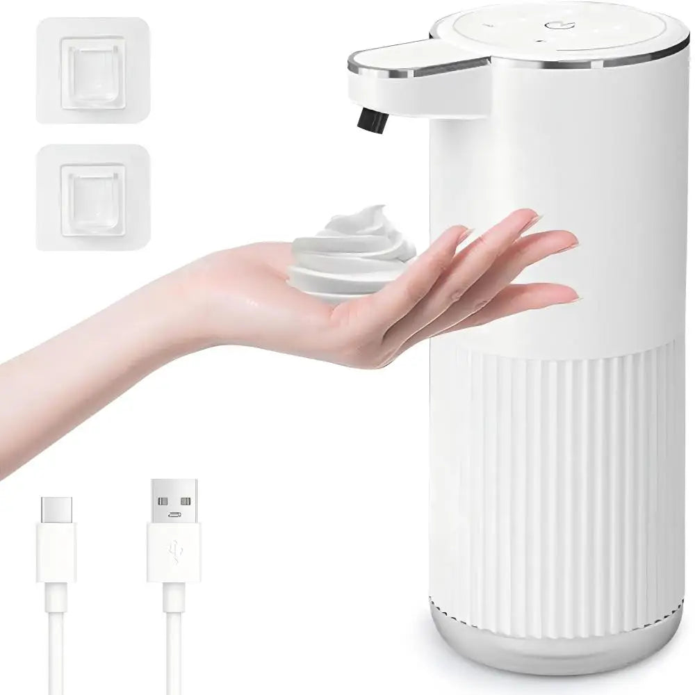 350ML Soap Dispenser Foam Liquid Wall-Mounted IPX5 4-Levels Adjustable Rechargeable Electric Intelligent Automatic Sense
