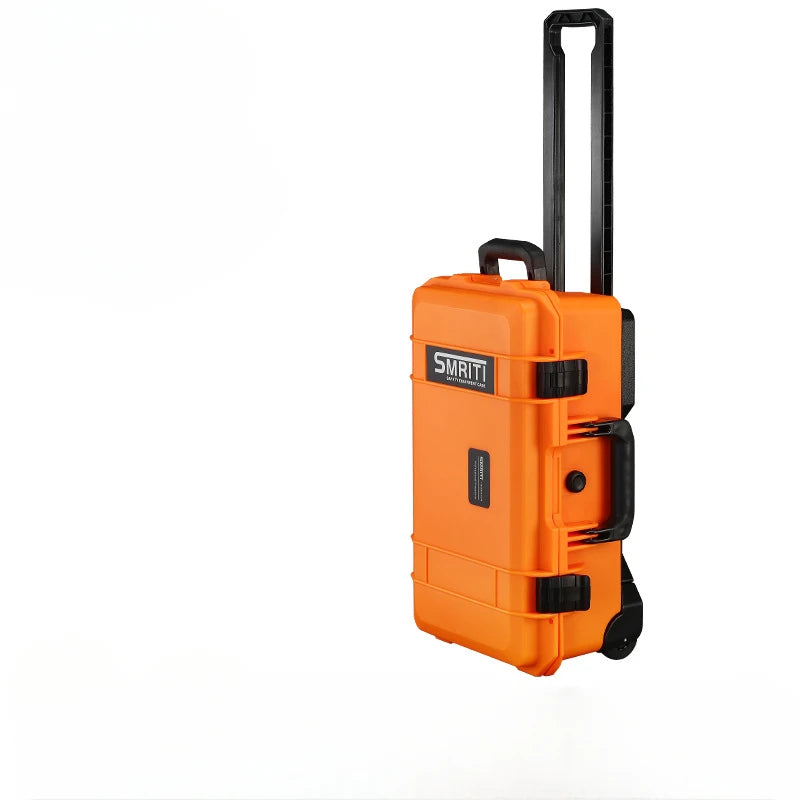 Multifunctional Plastic Tool Box Photographic Equipment Safety Protection Professional Outdoor Carrying Draw-bar Storage Case