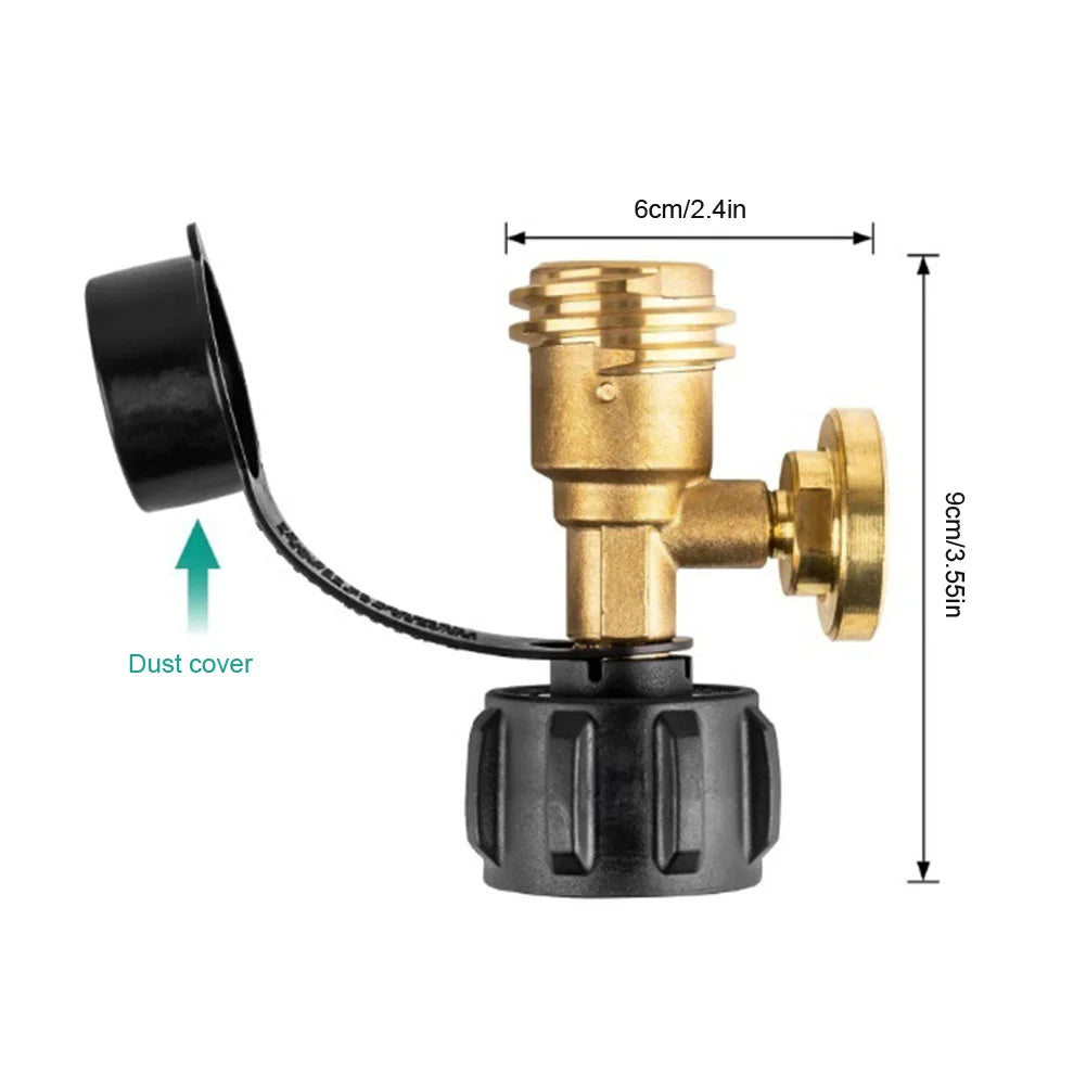 Propane Tank Gauge Level Indicator Color Coded Universal Propane Gauge Propane Adapter Gauge for Gas Cylinder Camping Stove