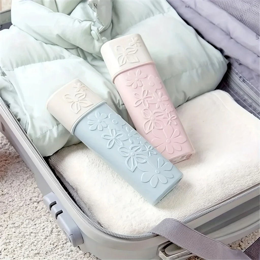 1PC Toilet toothbrush box portable travel plastic with cover