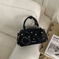 Korean Version New Large Capacity Retro Boston Bag Ins Crossbody Pillow Bag Star Women'S Fashion Handbag