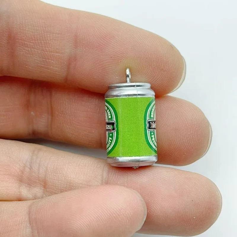 10Pcs Random Mixed Mini Liquor Bottle Resin Charms Simulation Drink Bottle Pendant DIY Handmade Jewelry Keychain Accessories