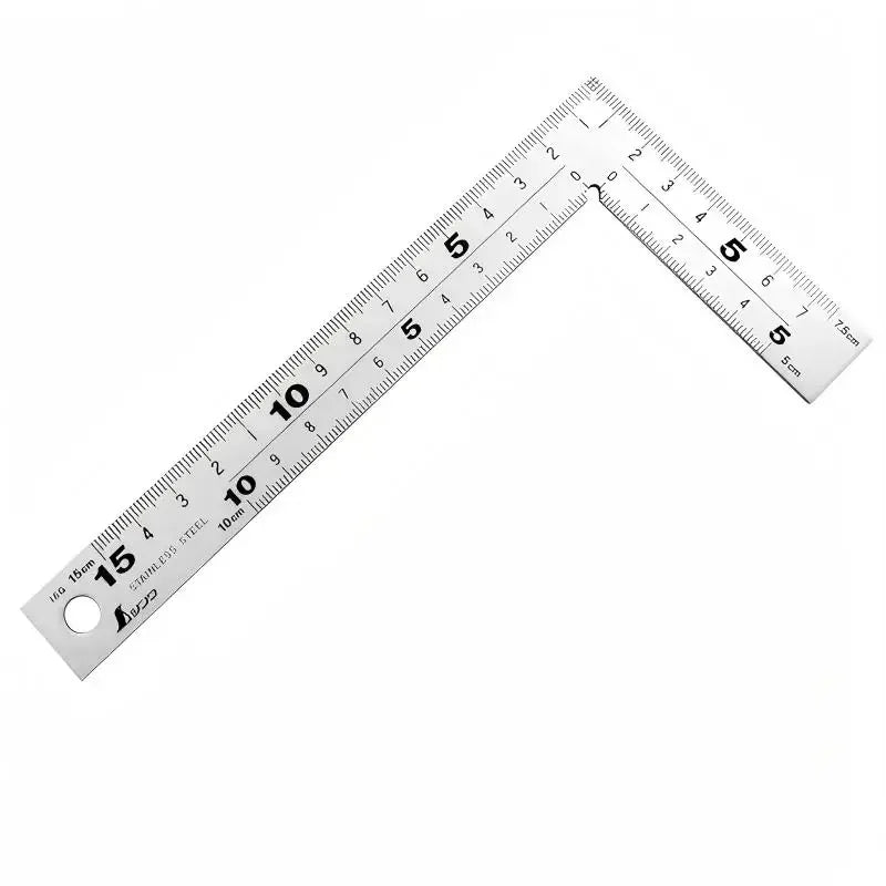 SHINWA 12101/12103/10424 High-Precision Mini Right Angle Gauge 90° Polished Double-Sided Scale