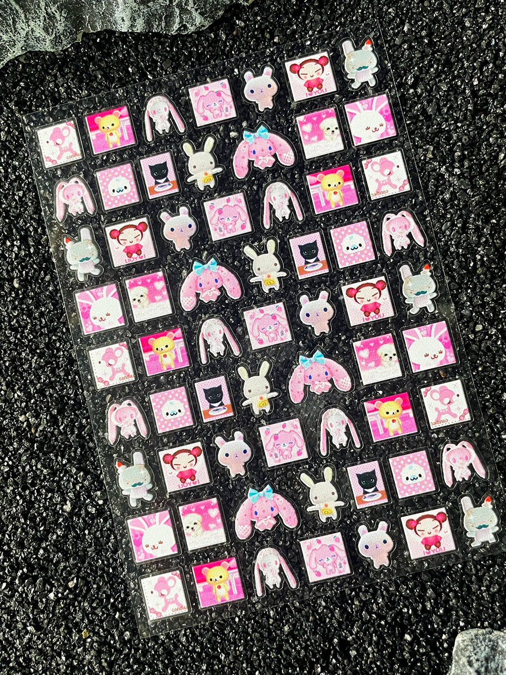 Kawaii Animal Mini Little Rabbit Panda CAT Luggage Tags Stickers Pvc Diary Notebook Skateboard Mobile Phone Nail Art Stickers