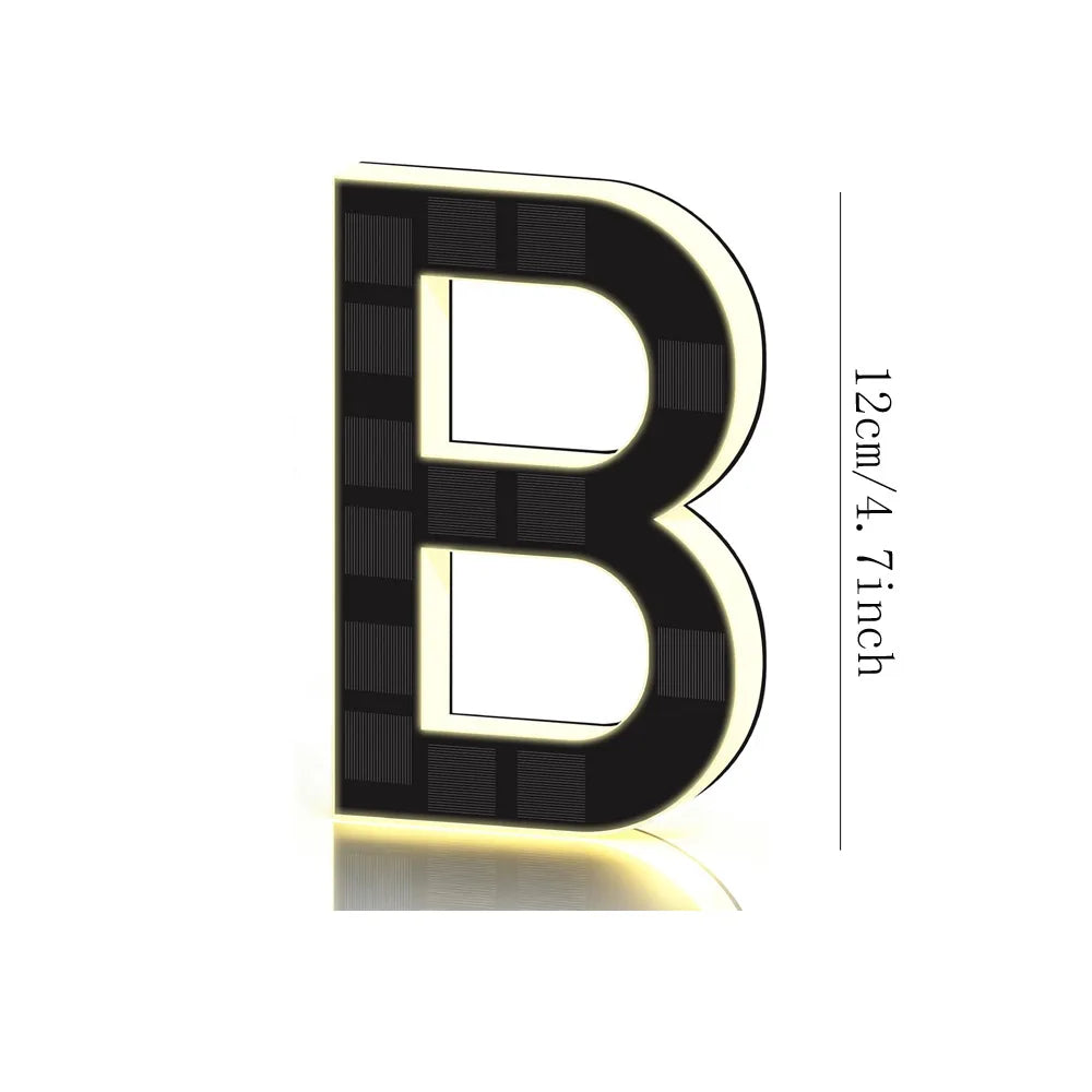 12CM Solar-Powered Outdoor House Number Light, House Numbers with Solar Panel, Waterproof LED Address Numbers for Home