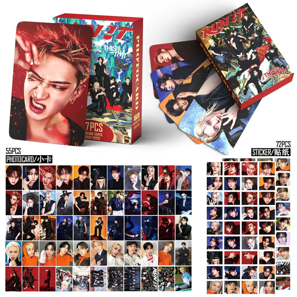 127 Korean Boy Group THIS&THAT Mini Cards Stickers Celebrity Photo Cards LOMO Cards Fan Collection Cards Gift