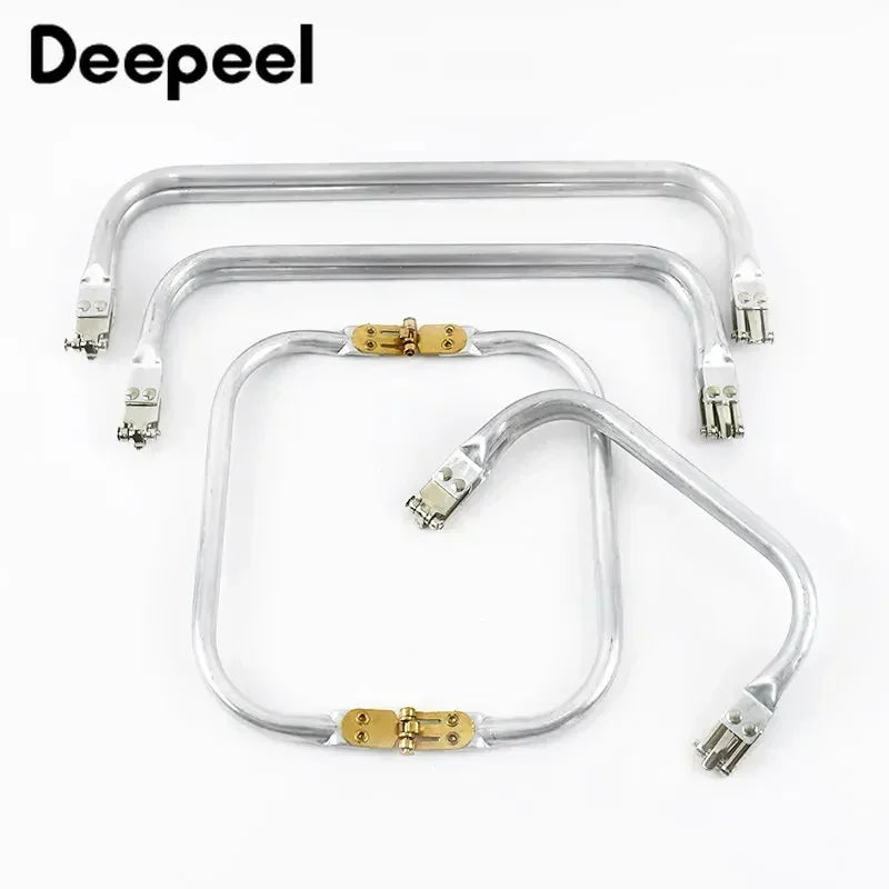 1-5Pcs Metal Kiss Clasp Purse Frame Cloud Bag Doctor Aluminium Tube Handle Buckle DIY Bags Clutch Handles Hardware Accessories