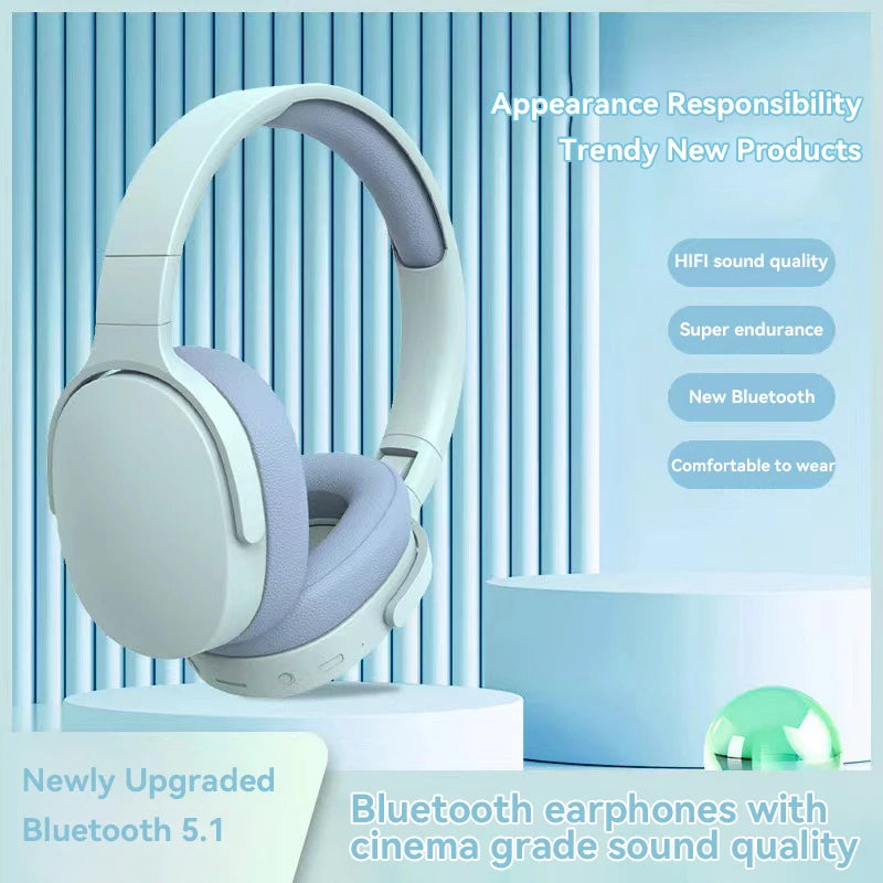 P2961 Wireless Bluetooth Headphones HiFi Stereo  Noise Cancelling Headsets Sport Gaming Music Earphones With Mic 2026 NEW