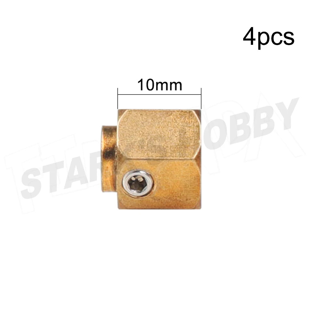 TRX4 4pcs 12mm Wheel Hex Wheel Hub Extended Adapter 6/8/9/10/11/12mm Brass Counterweight for 1/10 RC Crawler Car  TRX-4
