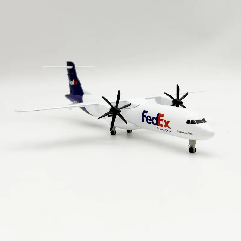JASON TUTU 20CM Fedex Express ATR Aircraft Model Planel Airplane Diecast Metal Planes Collect Gifts ﻿
