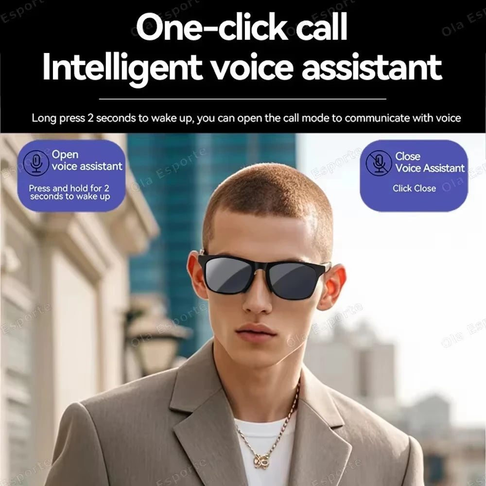 Lenovo AI Smart Glasses 8K Shooting Touch Control Photo Recording Translator Bluetooth Smart Sunglasses with Voice Assistant
