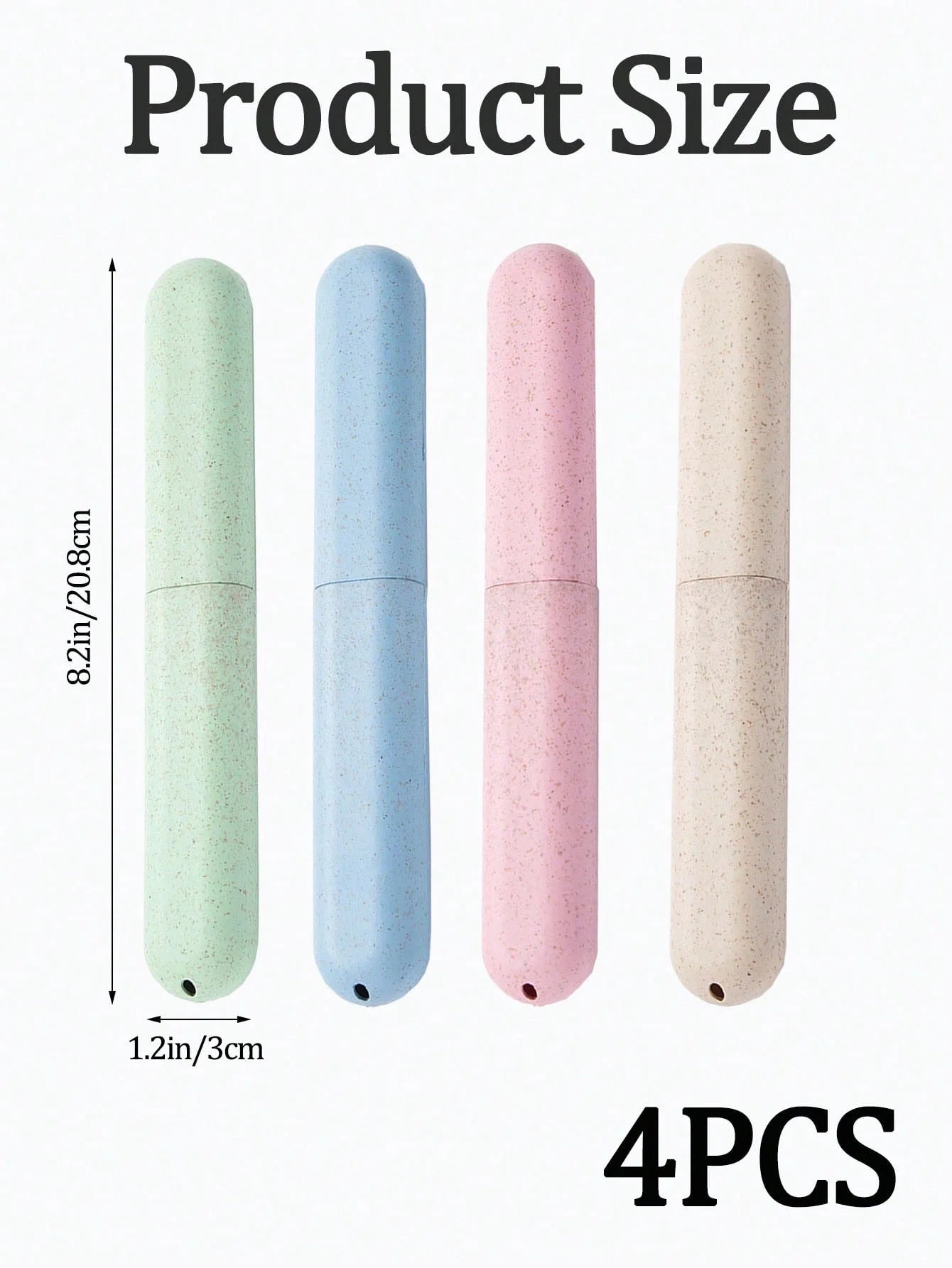 4 Pack Toothbrush Case Portable Travel Toothbrush Case Dust-Prof and Sanitary for Home, rave, Business, Camping, School oothbrus