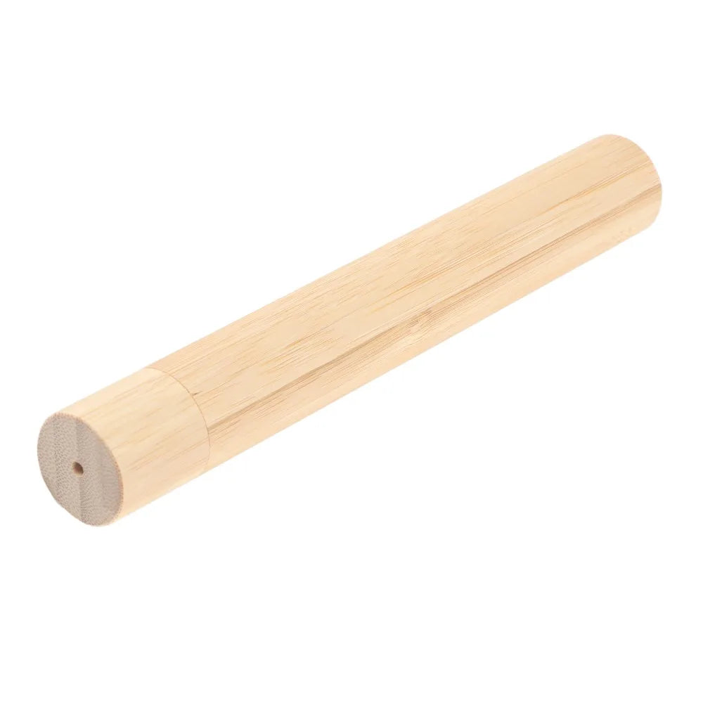 Bamboo Toothbrush Holder Eco Friendly Natural Toothbrush Protect Box Reusable With Cover Travel Toothbrush Case
