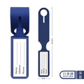 Customized boarding pass PU leather strip hanging luggage tag printed name label suitcase tag