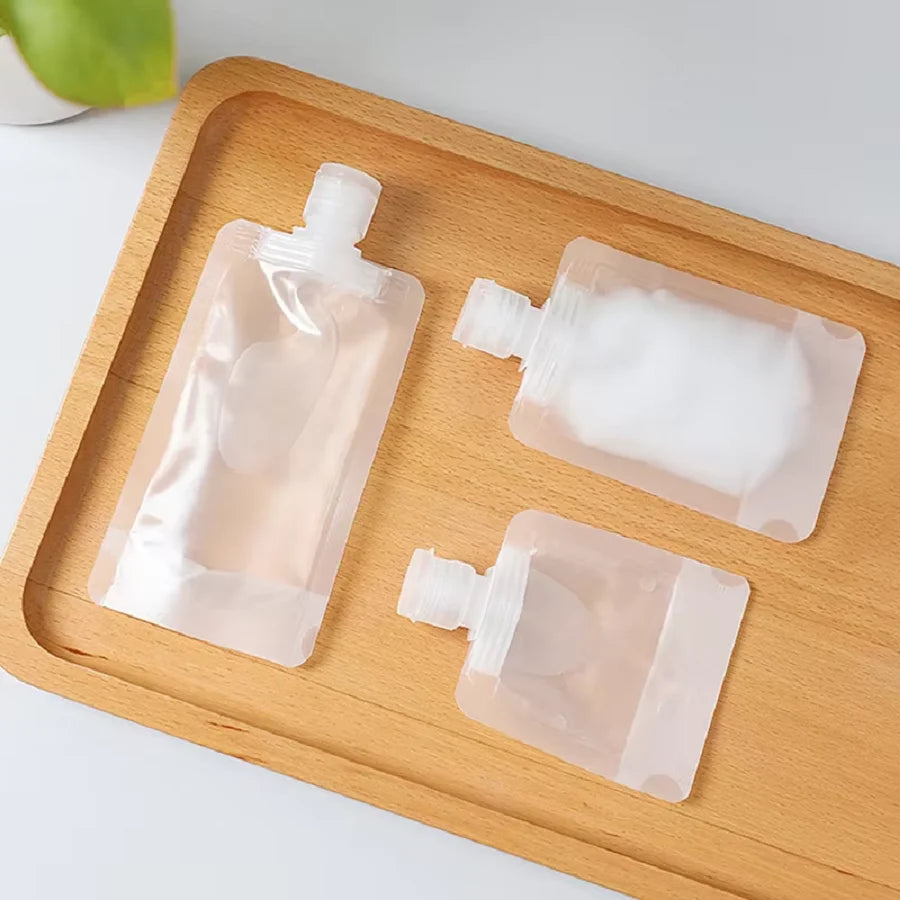 Travel Empty Squeeze Bags Lotion Dispensing Bag Refillable Shampoo Toiletries Conditioner Liquid Cosmetic Storage Pouches