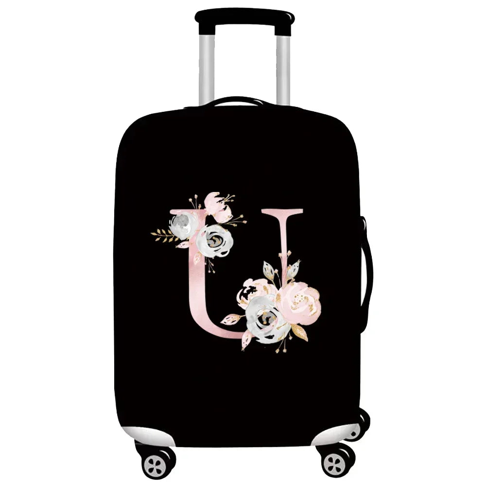 Thick Elastic Luggage Protective Cover Suit for 18-32 Inch Suitcase Covers Trolley Cover Travel Accessorie Pink Flower Series