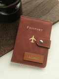 1PCS Personalized Name Passport Holder Custom Suede Passport Cover Texture Faux Leather Passport Bag Custom Travel Accessories