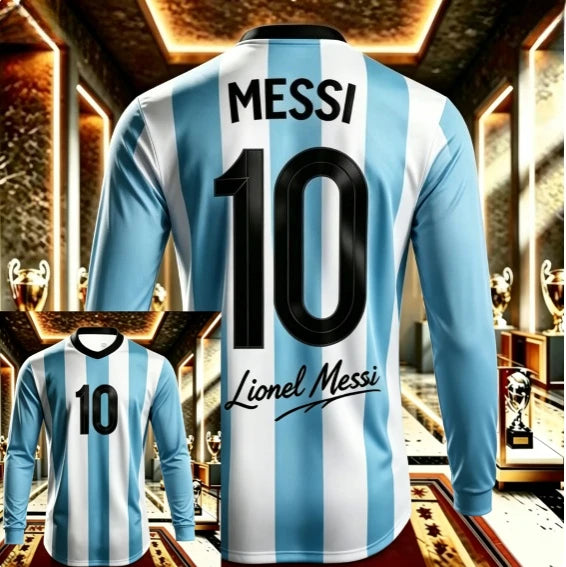 2026 10th Anniversary Edition Football Shirt T-shirt Men's Argentine Football Training Suit Breathable Quick Drying