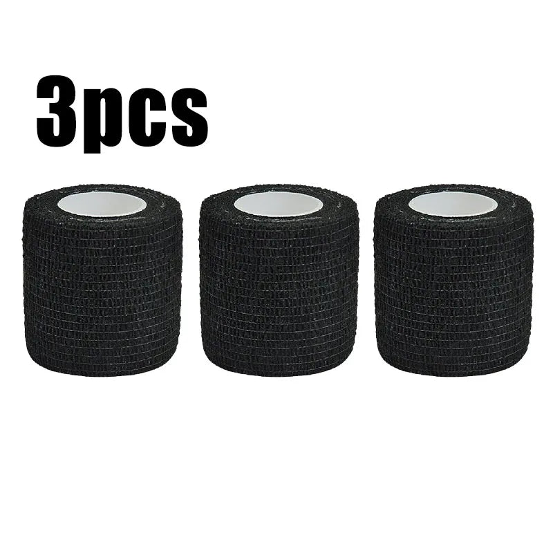 3/6/12/24Pcs Black White Sport Self Adhesive Elastic Bandage Wrap Tape Elastoplast For Knee Support Pads Finger Ankle Palm