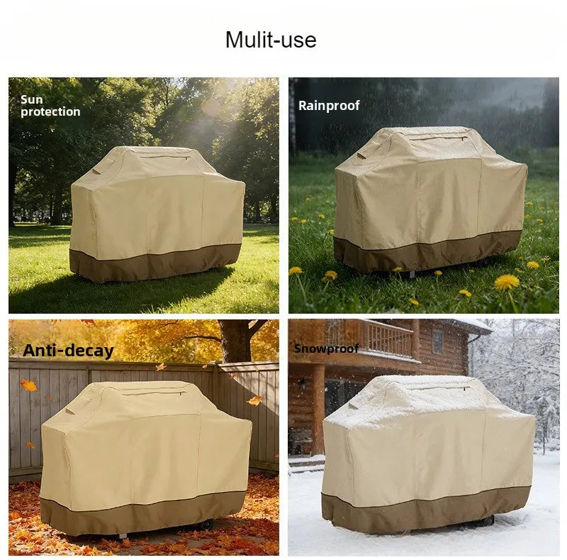 Oxford BBQ Cover,Outdoor Grill Cover All-Season Universal BBQ Hood ,Suitable for Camping and Barbecue Essential Accessories