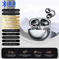 KEBIDUMEI Open Ear Bluetooth 6.0 Earphones Ear Clip Wireless Earbuds Sports Noise Reduction Headphones HD Call Gaming Headsets