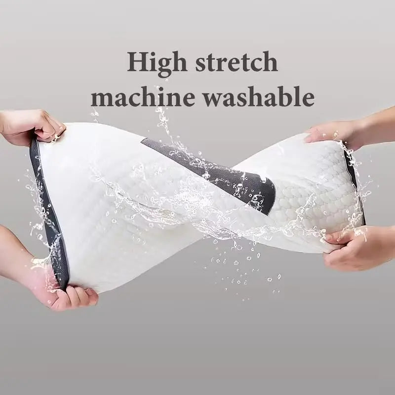 1PC Neck Pillow Help Sleep Protect The Neck Cervical Orthopedic Soybean Fiber Massage Household SPA Pillow For Sleeping