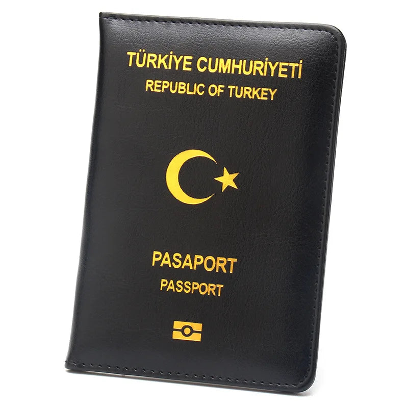 High End Leather Passport Holder Passport Protection Cover Passport Case Plane Ticket Holder Id Card Holder Travel Accessories