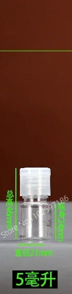 30/50/100pcs 5-120ml Plastic Squeeze Bottle with Flip Cap PET Lotion Shampoo Empty Cosmetic Sample Container Travel Bottles