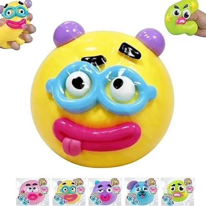 Curiosities NEW Smushers Squishy Dog Face Swap Toy Soft Moldable Cute Slow Rise Squeeze Relaxing Sensory Play for Kids
