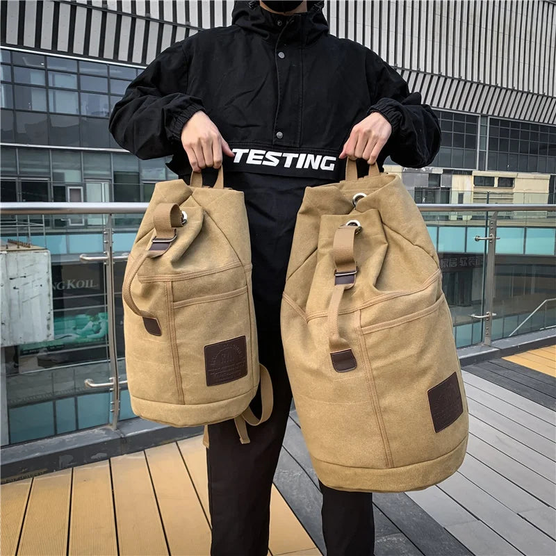 Men's Bag Outdoor Sports Bag  Rucksack Canvas Backpacks  School Bag Hiking Travel Backpacks