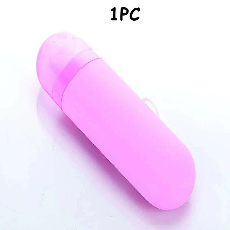 2/1 Travel Toothbrush Toothpaste Case Cover Holder Portable Hiking Camping Toothbrush Storage Box Wash Cup Cosmetic Capsule Case
