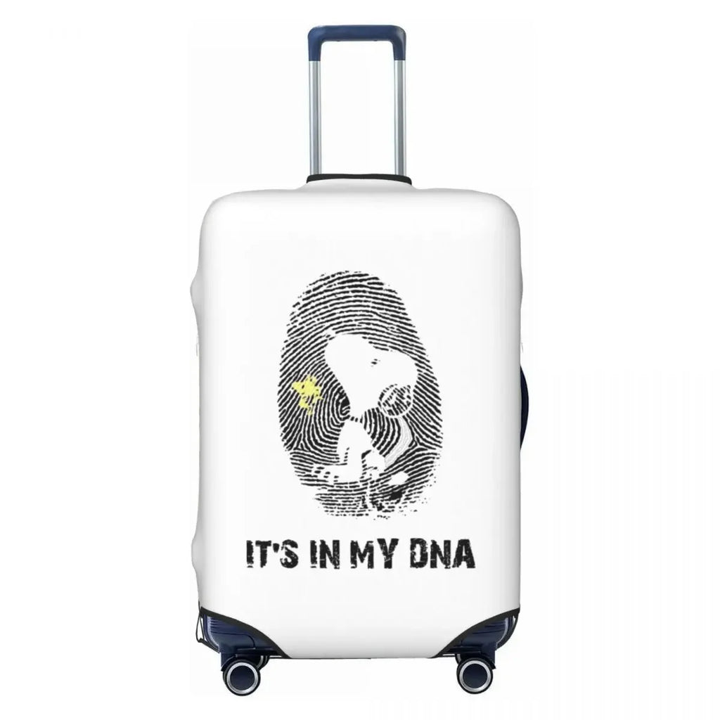 Premium Cute Dogs Printed Luggage Cover High Elasticity 18-32 Inch Luggage Dust Resistant Anti-Scratch Washable Travel Cover