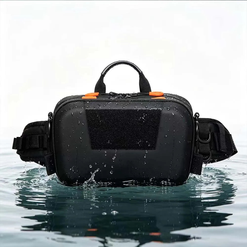 Lure bag fishing gear bag multi-functional waist bag cross-body bag large capacity fishing rod bag