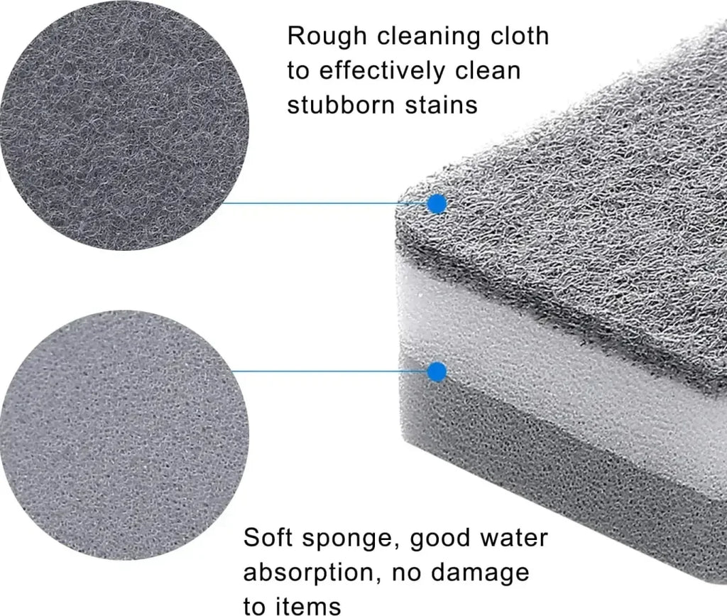 10/20/50Pcs 3-Layer Car Wash Sponges with Dual-Sided Design Soft Microfiber Auto Detail Cleaning Sponge Pad Absorbent Scrub Tool