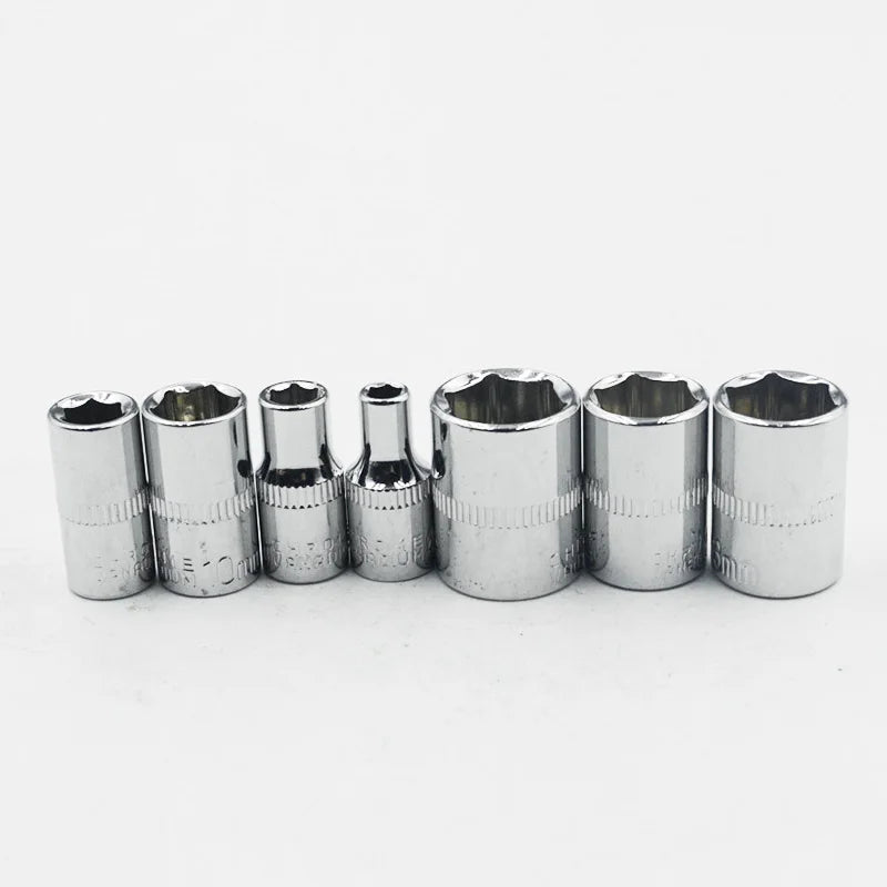 1/4 Inch 6PT Height 25mm 6 Point Bit Socket  4mm 4.5mm 5mm 5.5mm 6mm 7mm 8mm 9mm 10mm 11mm 12mm 13mm 14mm