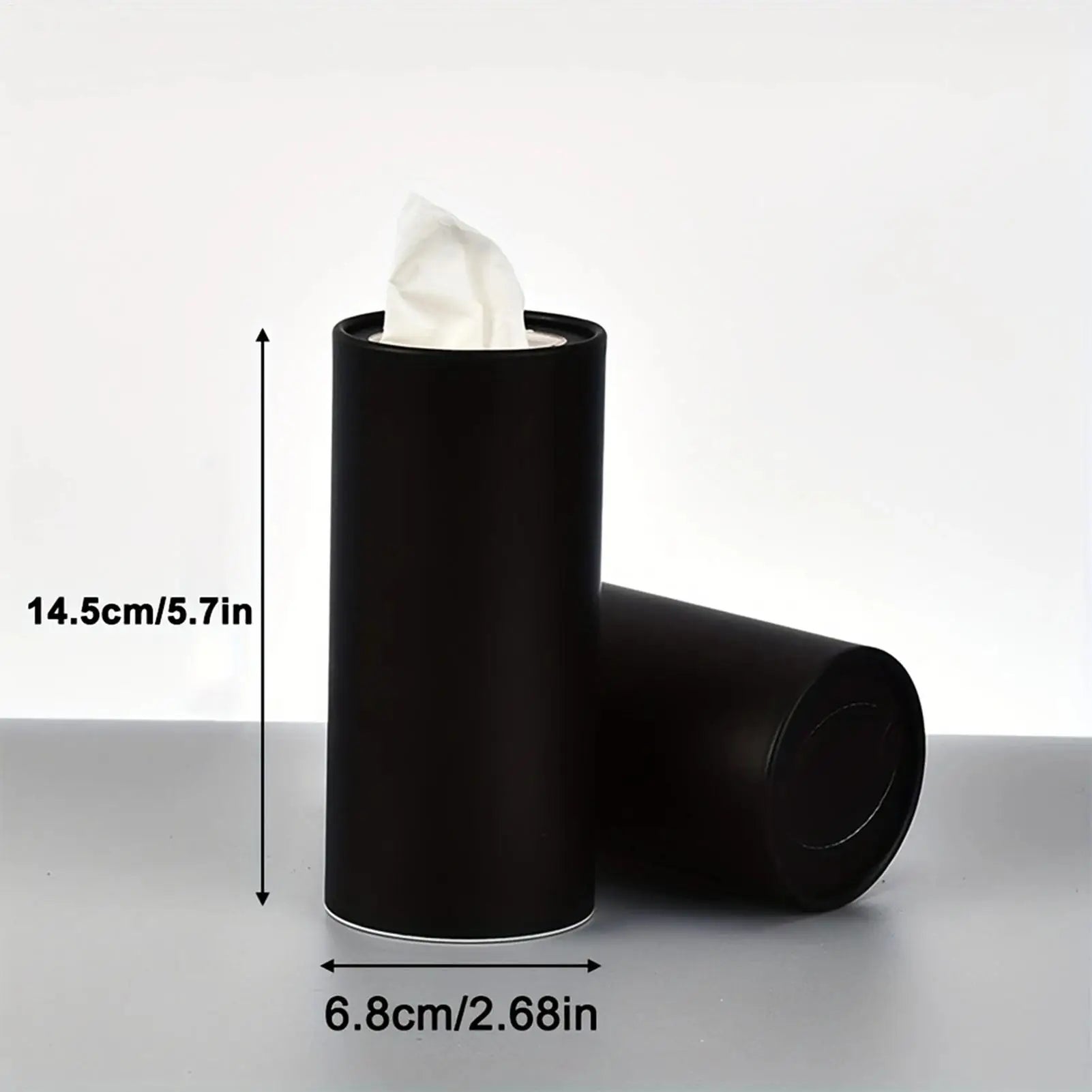 2pcs Multifunction Car Tissue Box Cup Holder Tissue Holder Car Tissues Cylinder Round Tube Tissue Container Compact Tissues Box