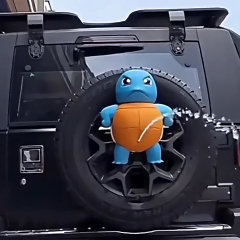 New 16cm Anime Pokemon Squirtle Will Spray Water Fun Car Accessories Ornament Big Size Proud And Cute Model Decoration Toy Gift