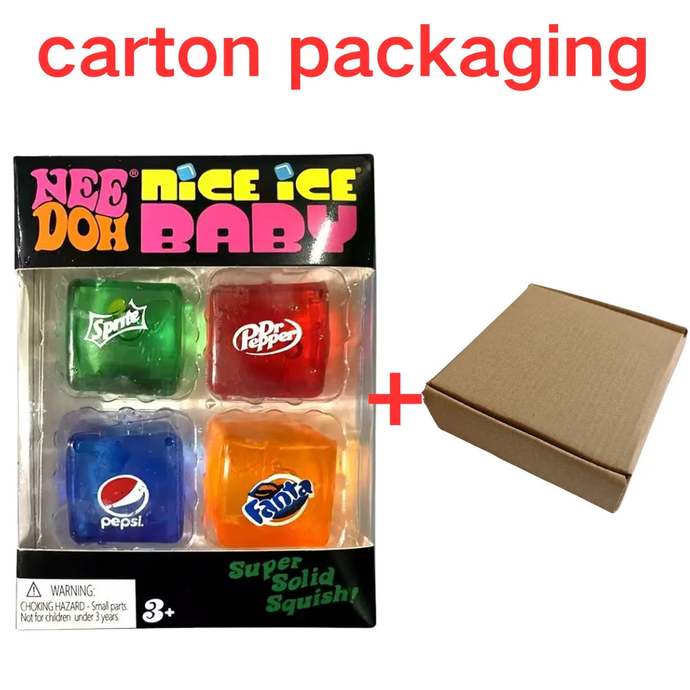 Schylling Nee Doh Nice Cube Sensory Fidget Blocks Pinch Toy Stress Relief Puzzle Play  Souvenir Blind Box Gift