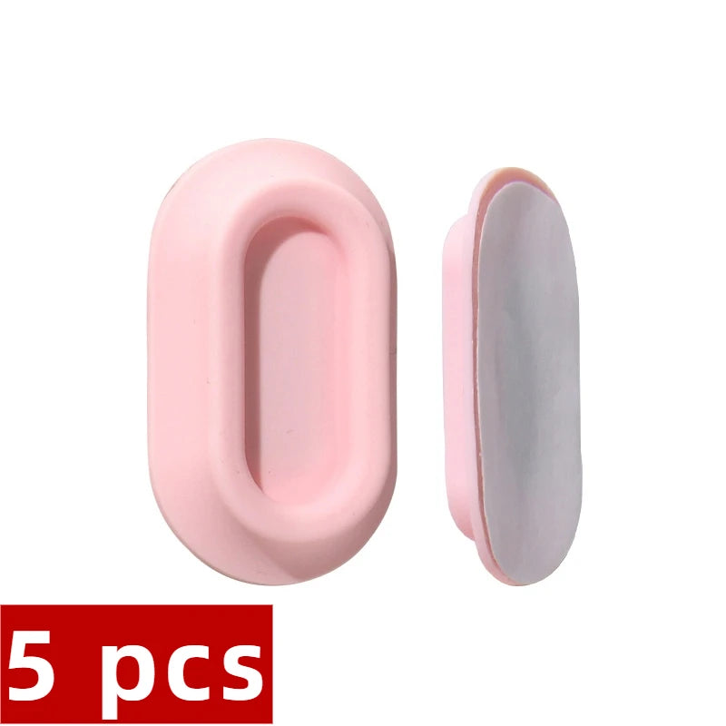 5pcs Magnetic Remote Control Holder Strong Self-Adhesive Wall Mount Bracket TV Conditioner Remotes Universal Household Organizer