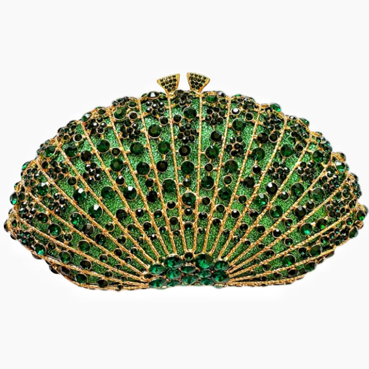 Fan Women Full Crystals Handbags for Dinner Party Luxury Diamond Evening Bag Wedding Bridal Purses Gala Banquet Gems Purse