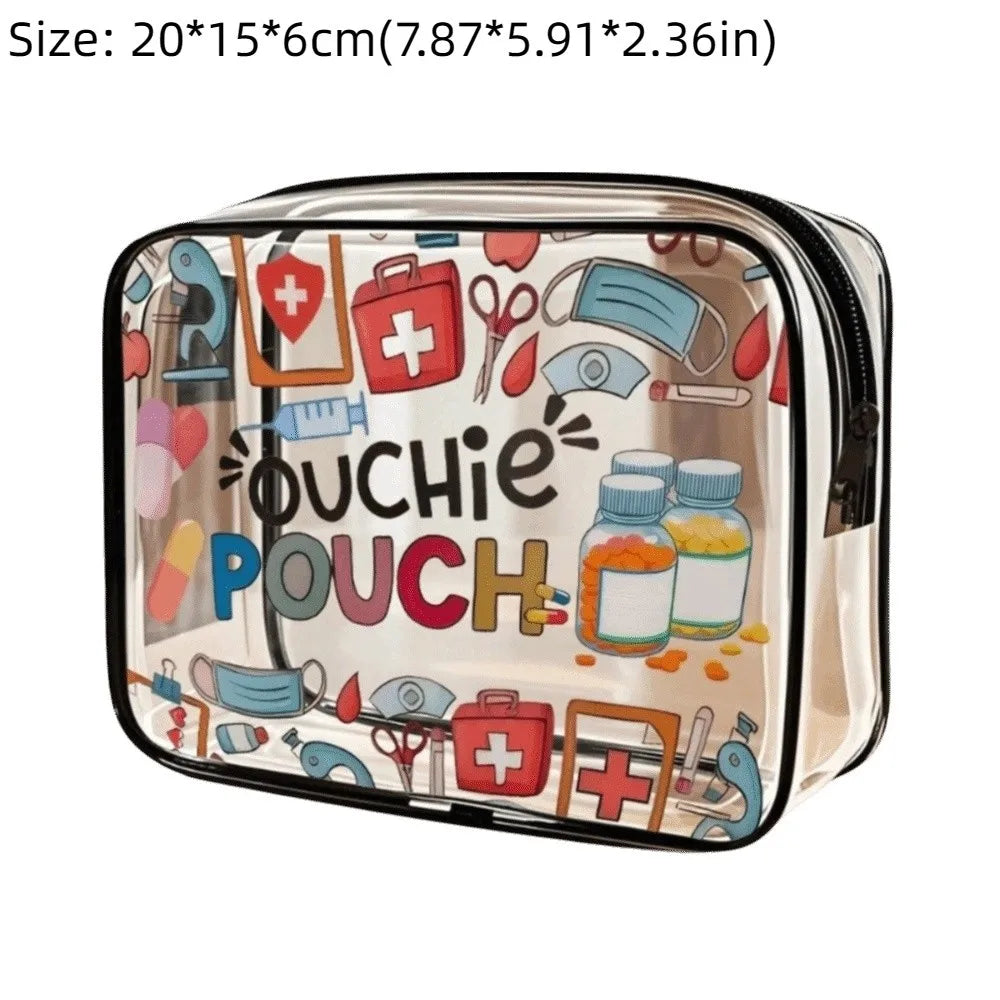 Trendy Large Capacity Makeup Bag Visible Portable Cosmetic Bag Multi-functional Lightweight Travel Organizer for Women